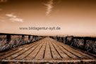 Sylt  in Schwarz -Weiss im Panoramaformat. 